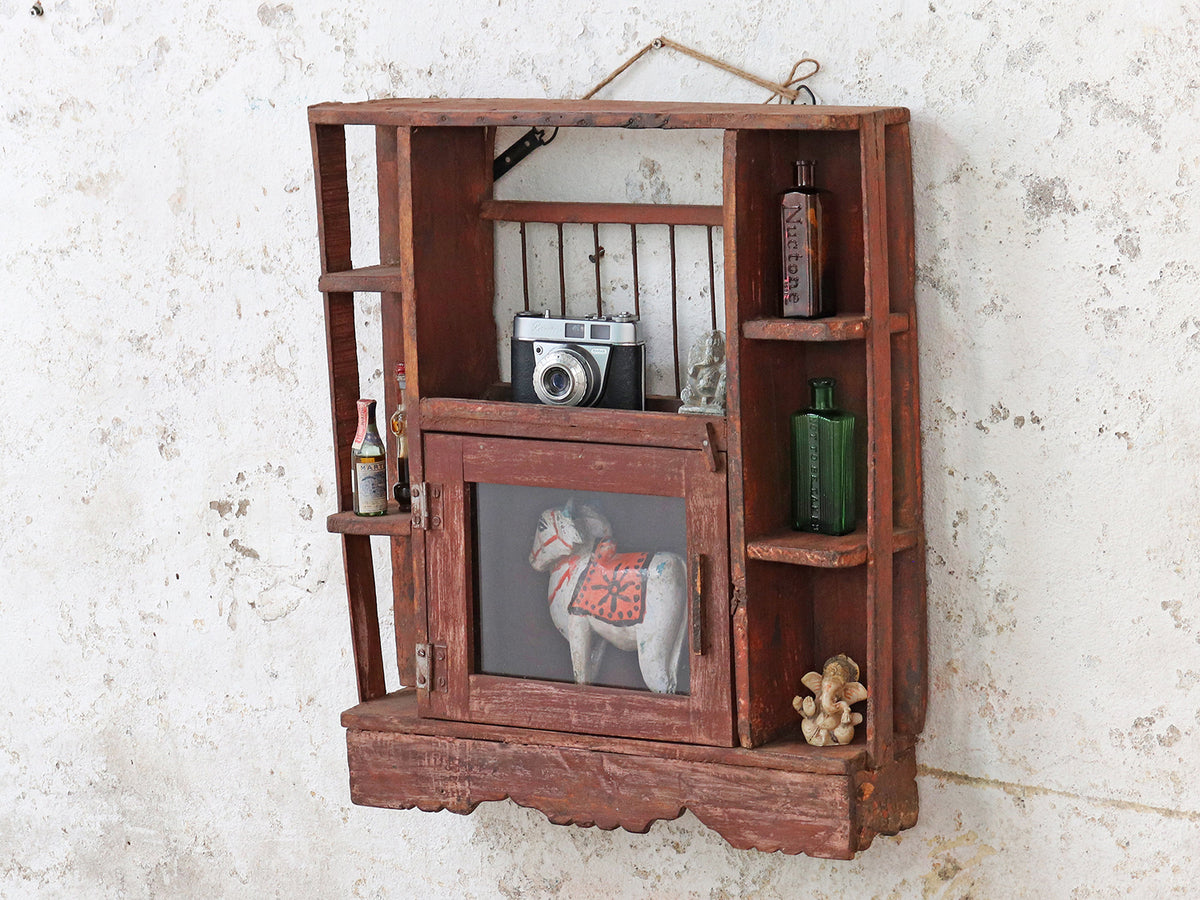 Rusty Display Rack Rustic Wall Display Rack | vintage storage | Scaramanga