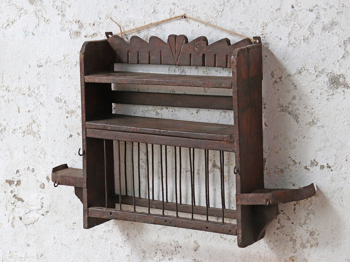 Rustic Wall Rack | vintage storage | Scaramanga