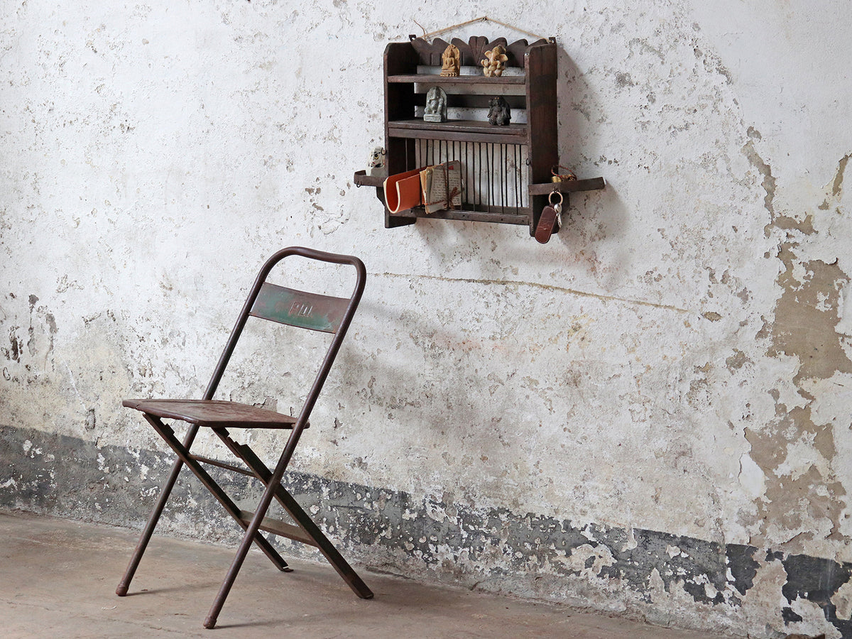 Rustic Wall Rack | vintage storage | Scaramanga