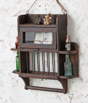 Rustic Wall Rack Cabinet