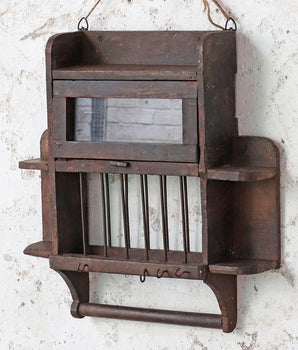 Rustic Wall Rack Cabinet