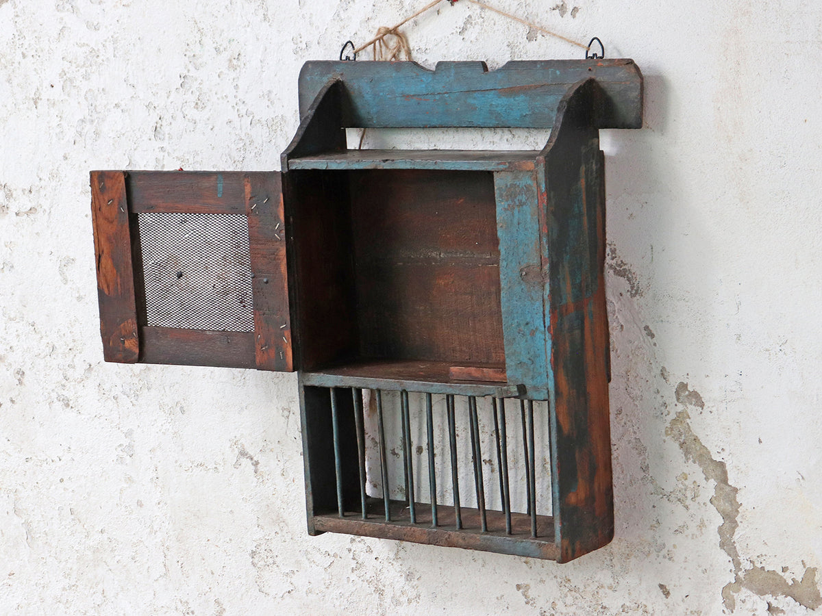 Old Building Rack Old Wall Rack Cabinet | Vintage storage | Scaramanga