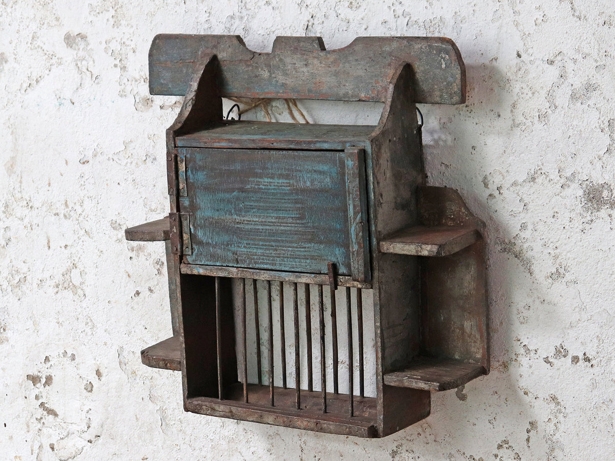 Small Old Wall Rack | Vintage storage | Scaramanga