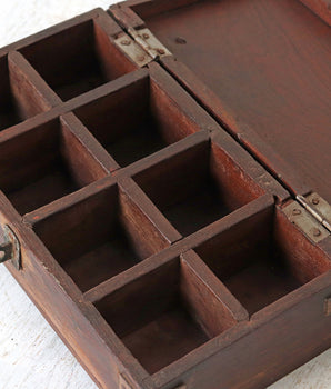 Vintage Wooden Spice Box