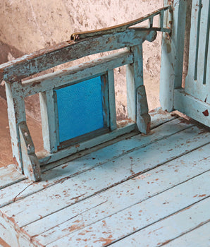 Vintage Blue Bench