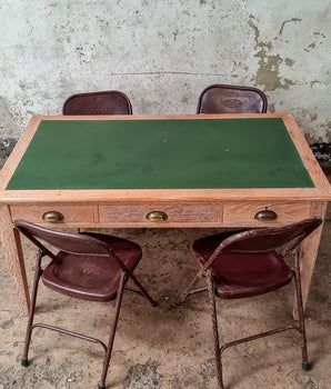 Large Antique Oak Desk