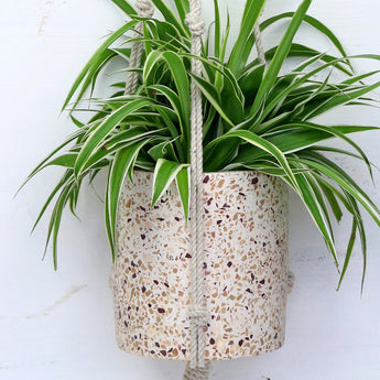 terrazzo hanging planter Terrazzo Hanging Plant Pot | Plant Pots