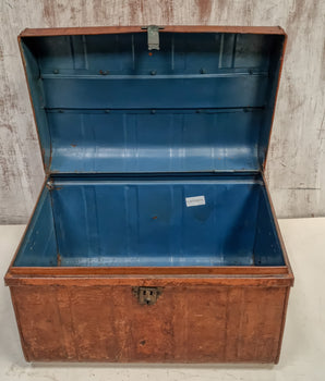 Vintage Orange Travel Trunk