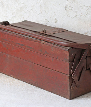 Old Rustic Metal Toolbox