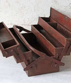 Old Rustic Metal Toolbox