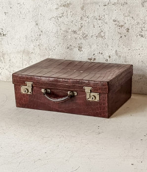 Vintage Crocodile Suitcase