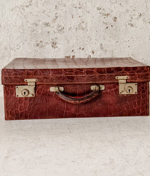 Vintage Crocodile Suitcase