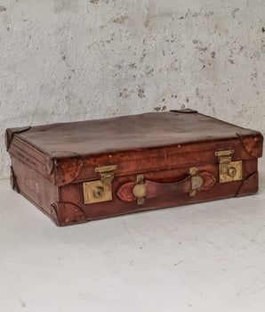 Antique Leather Suitcase