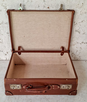 Vintage Leather Suitcase
