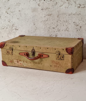 Large Green Vintage Suitcase