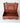 Large Antique Brown Leather Suitcase