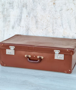 Old Brown 1960s Suitcase