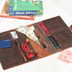 Deluxe Leather Travel Wallet