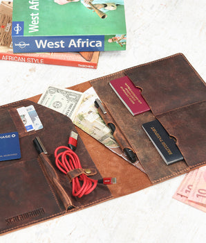 Deluxe Leather Travel Wallet