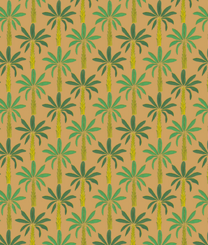 Tropical Wallpaper: Gamboge Yellow-T1902GYS