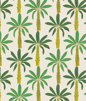 Tropical Wallpaper: Porcelain White-T1902PWS