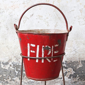 Upcycled Fire Bucket Planter