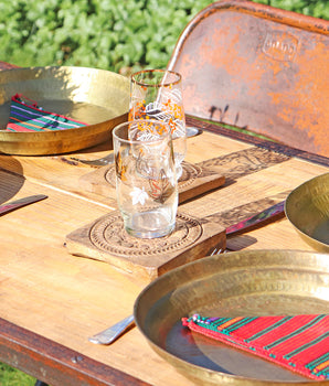 Vintage Folding Table - Natural