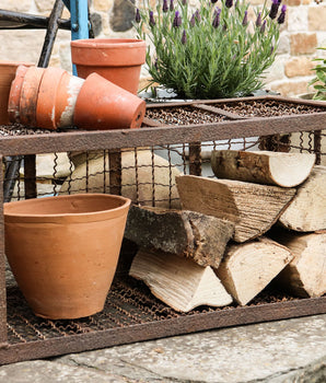 Vintage Metal Storage Basket