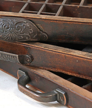 Vintage Printers Case - Premium Oak
