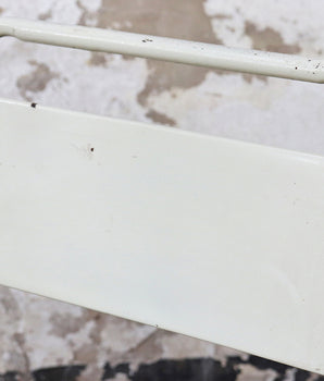 Vintage White Metal Folding Chair