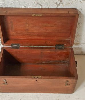 Old Teak Storage Box