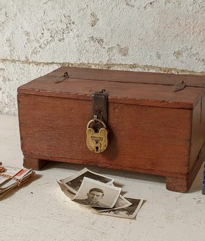 Small Old Indian Wooden Box