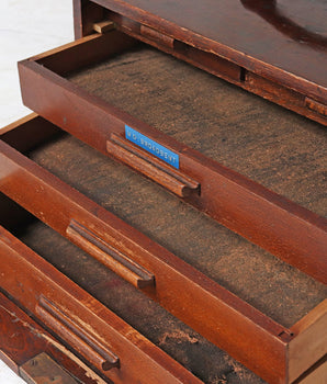 Vintage Engineer's Wooden Tool Chest