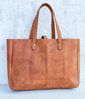 Leather Tote Bag - Sample