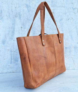 Leather Tote Bag - Sample