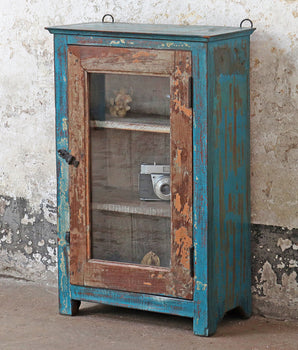 Shabby Chic Rustic Display Cabinet