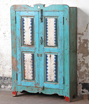 Large Blue Vintage Cabinet