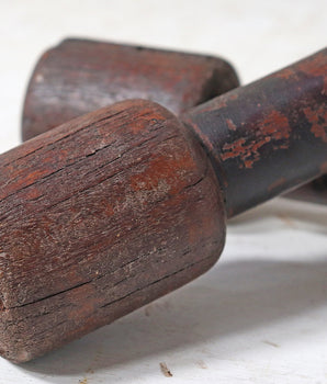 Vintage Wooden Dumbbell