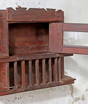 Rustic Teak Wall Cabinet