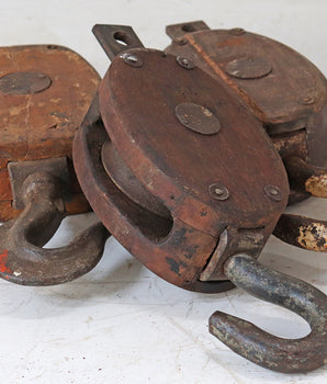 Vintage Wooden Ship Pulley