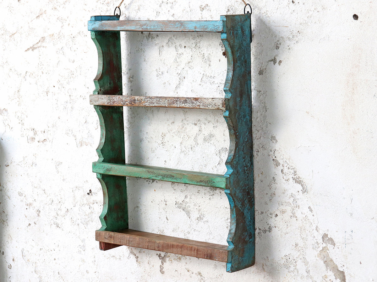 Painted Reclaimed Wooden Shelves | Home display| Scaramanga