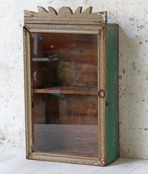 Green Rustic Wall Cabinet