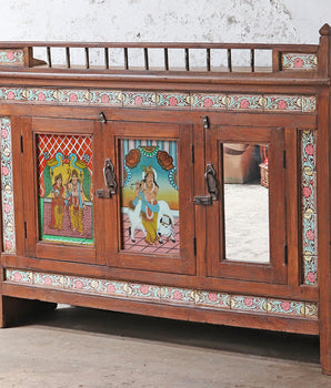 Ornate Antique Indian Sideboard