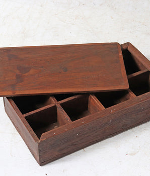 Vintage Wooden Spice Box