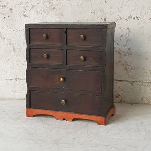 Small Antique Engineer's Chest of Drawers