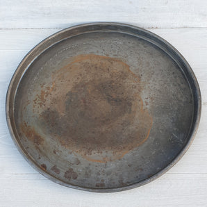 Old Rustic Round Tray