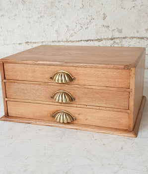 Vintage Oak Mini Chest