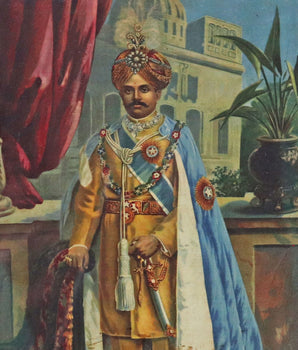 Maharaja of Mysore - Vintage Ravi Varma Print