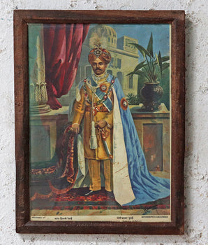 Maharaja of Mysore - Vintage Ravi Varma Print